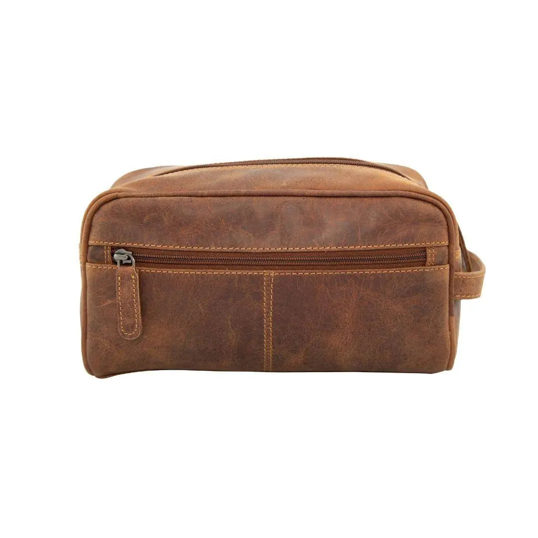 Greenwood Leather Geelong Toiletry Bag - Velora Luxury Fashion