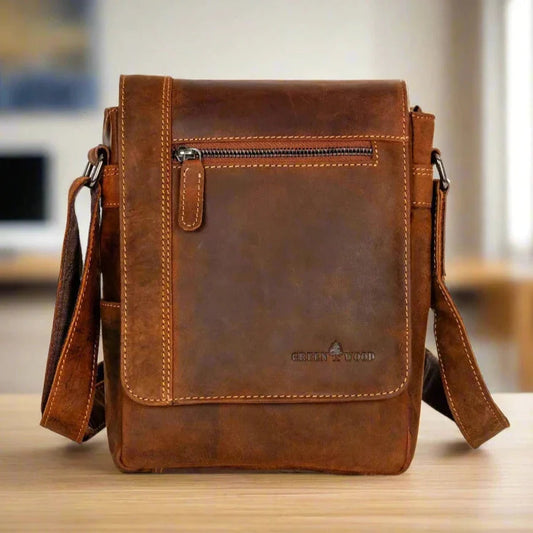 Greenwood Leather Henry Mini-Messenger Bag Boutique of Leathers/Open Road