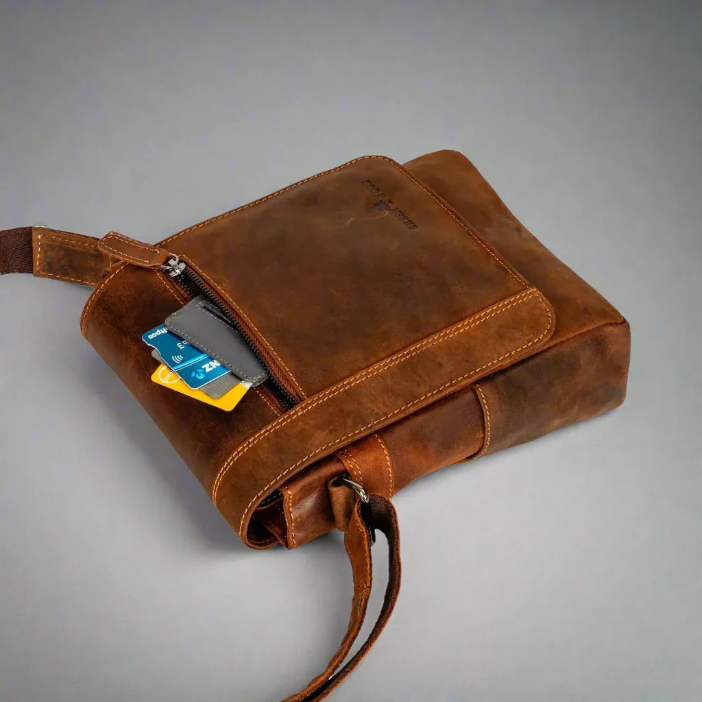 Greenwood Leather Henry Mini-Messenger Bag Boutique of Leathers/Open Road