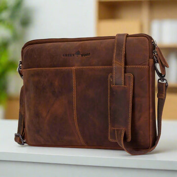 Greenwood Leather Montreal Laptop Sleeve - Velora Luxury Fashion