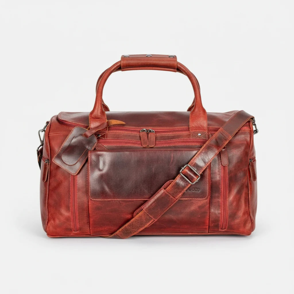 Greenwood Leather Regina Large Travel Duffle Bag - Velora Luxury Fashion