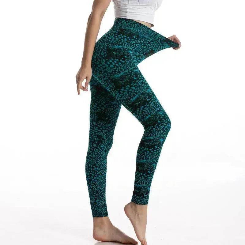 Women's High Waist Leggings – Gym, Yoga & Workout Leopard color