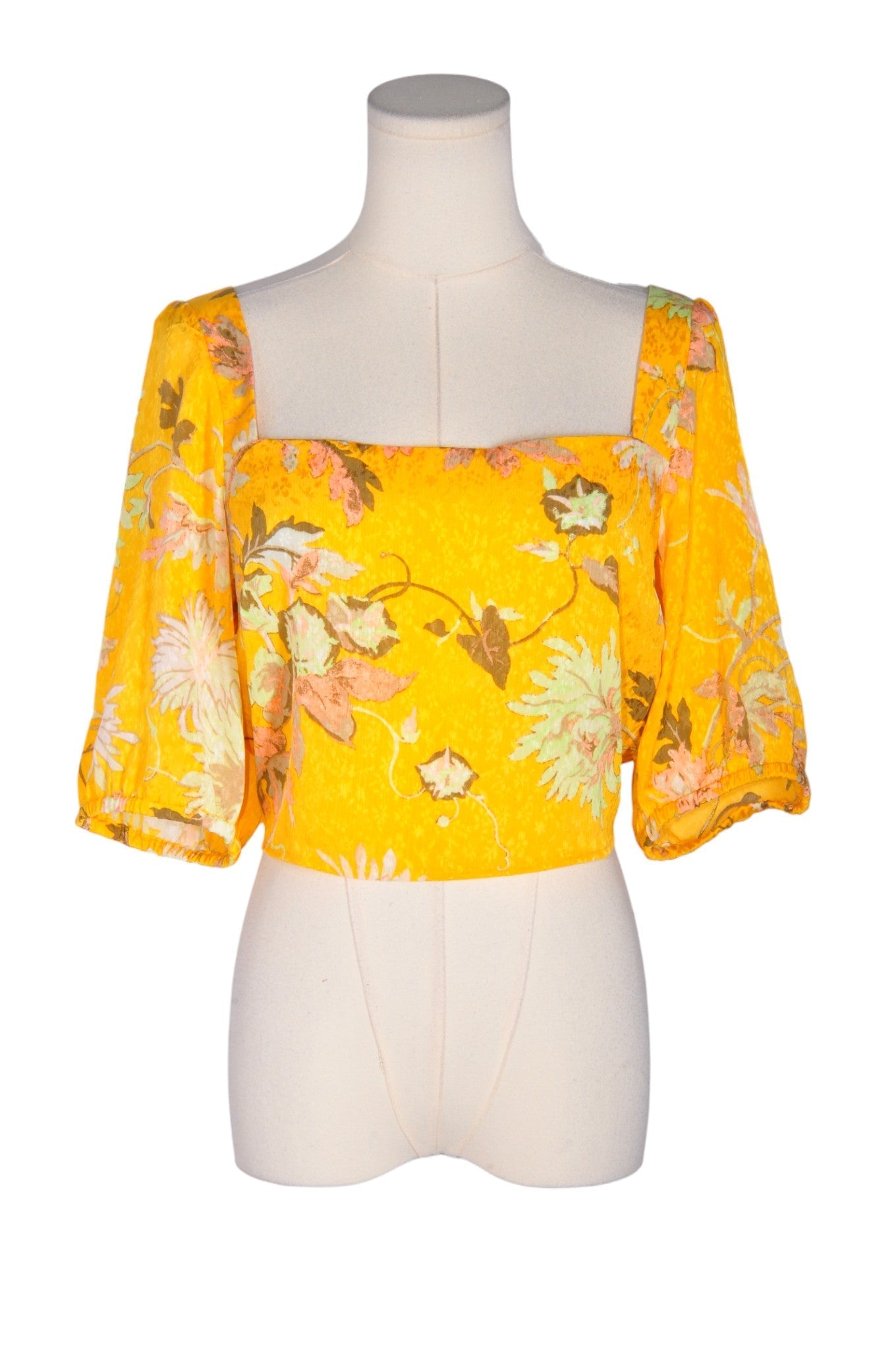 H&M Women Blouses Regular fit in Yellow - M - Velora Luxury Fashion