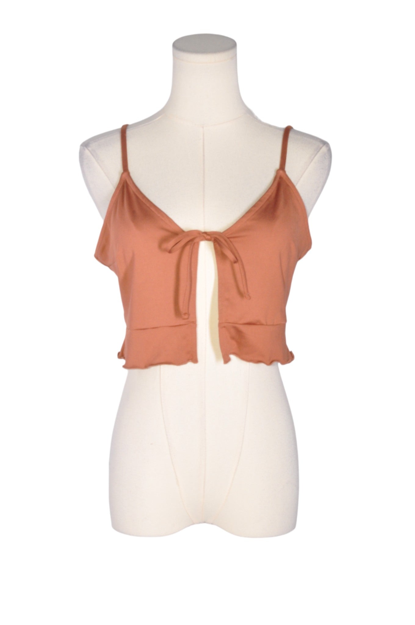 H&M Women Crop Tops Regular fit in Brown - S - Velora Luxury Fashion