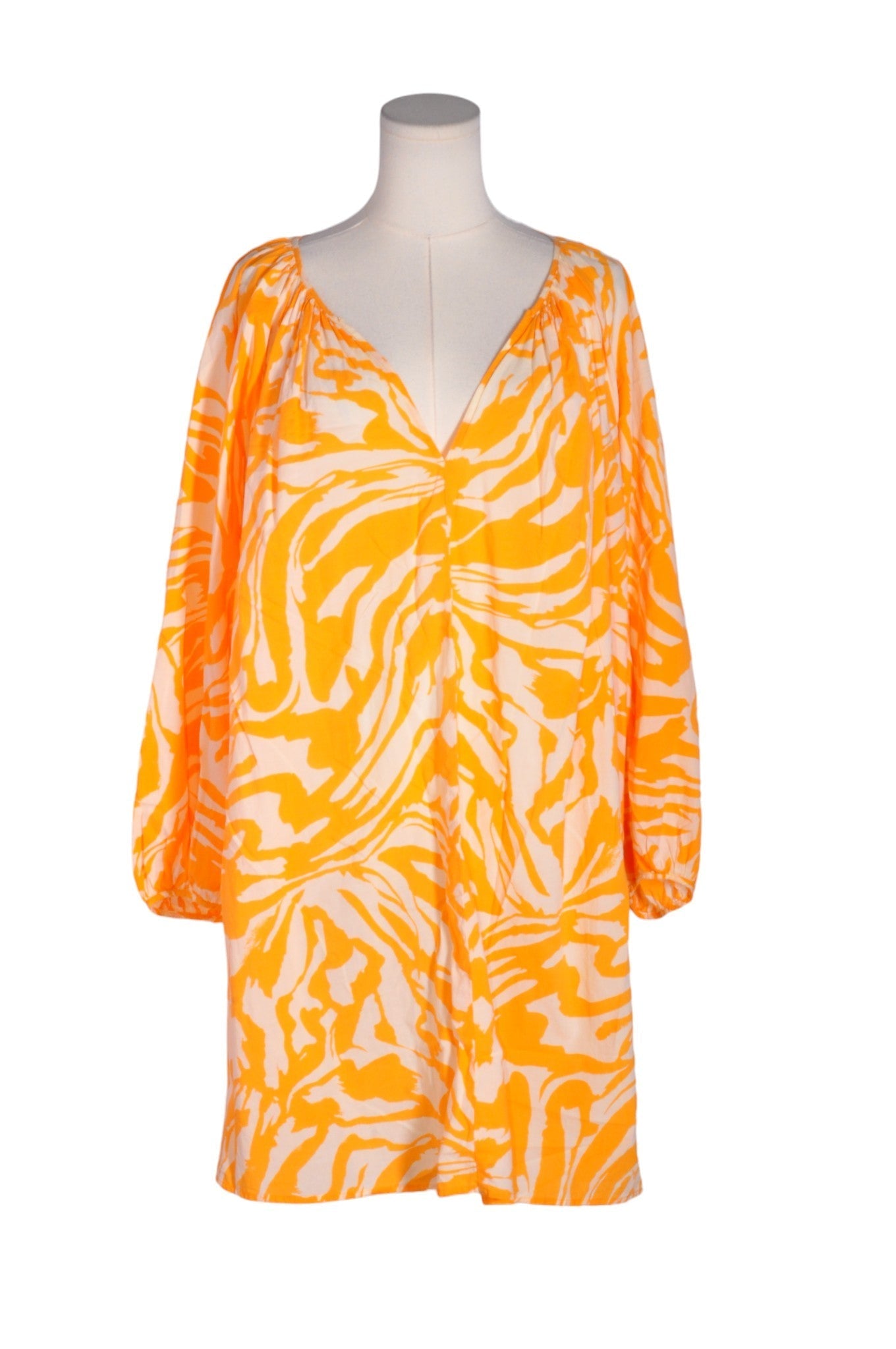 H&M Women Drop Waist Dresses Regular fit in Orange - L - Velora Luxury Fashion