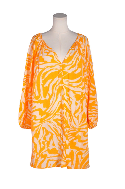 H&M Women Drop Waist Dresses Regular fit in Orange - L - Velora Luxury Fashion
