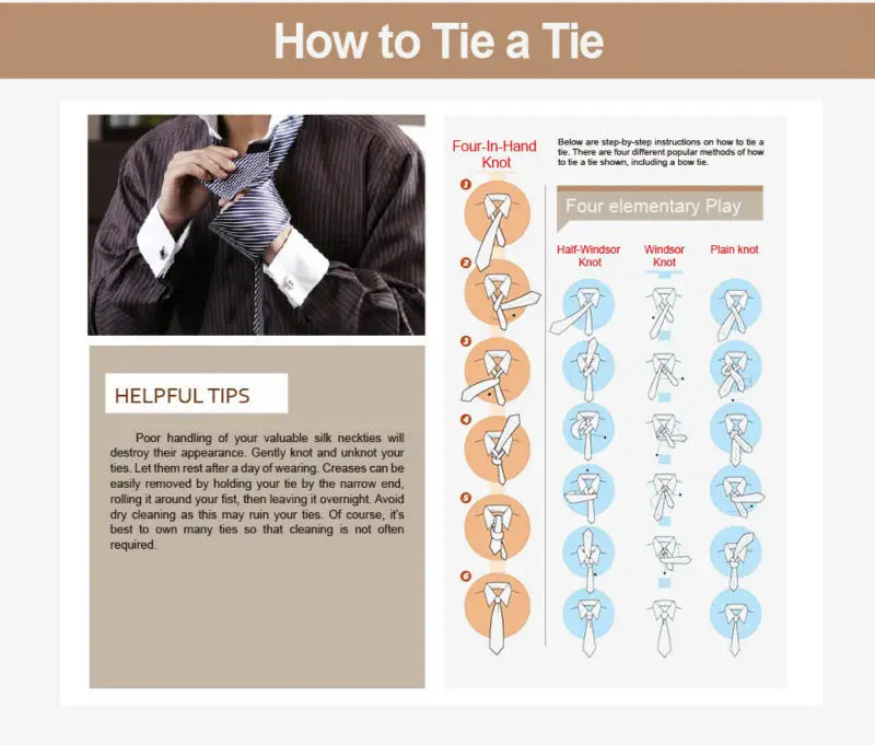 Hi-Tie Striped Rose Blue Pink Business Mens Tie 8.5cm Jacquard Necktie Accessorie Daily Cravat Wedding Party Hanky Cufflink Set - Velora