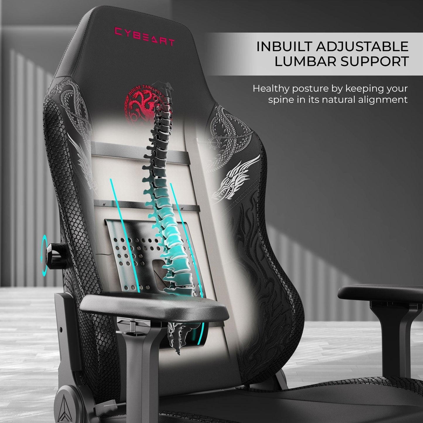 House Targaryen Gaming Chair - Velora