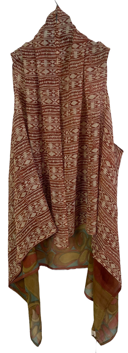 PRG6486 Sheer Avatar Pure Silk Versatile Vest - Velora