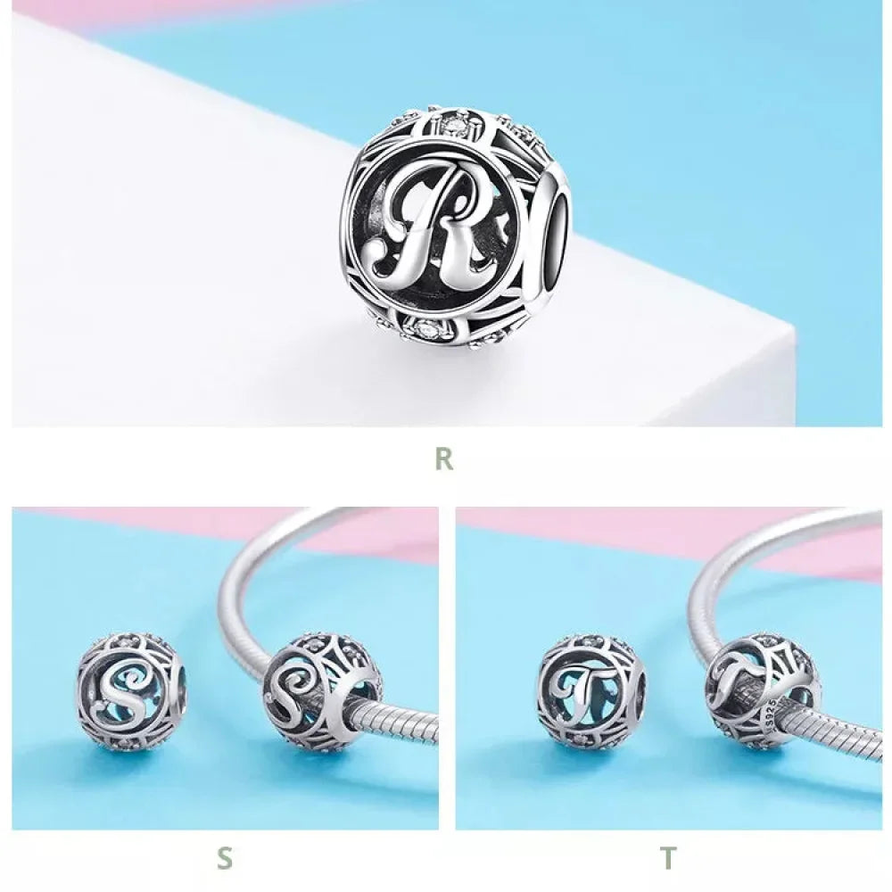 925 Sterling Silver Alphabet Charms - A To Z Letter Collection For Diy Jewelry Making Itz Luxury