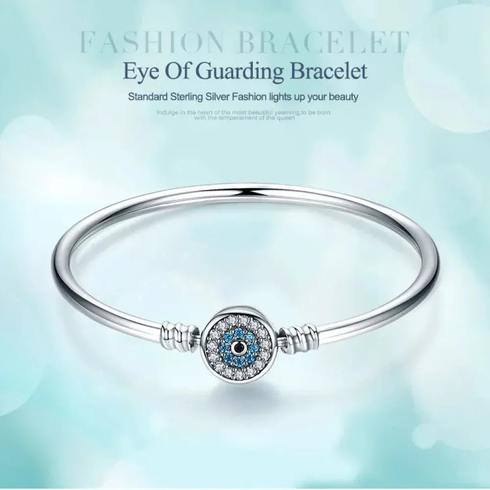 925 Sterling Silver Snake Chain Bangle & Bracelet Pave Setting Cz For Women Pendant Charm Bead Diy Luxury Jewelry Pas904 Itz Luxury