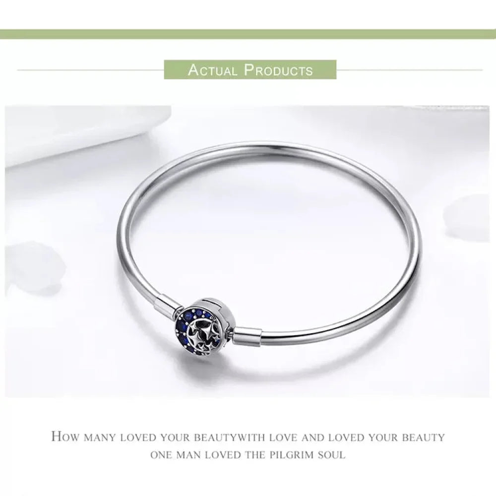 925 Sterling Silver Snake Chain Bangle & Bracelet Pave Setting Cz For Women Pendant Charm Bead Diy Luxury Jewelry Pas904 Itz Luxury
