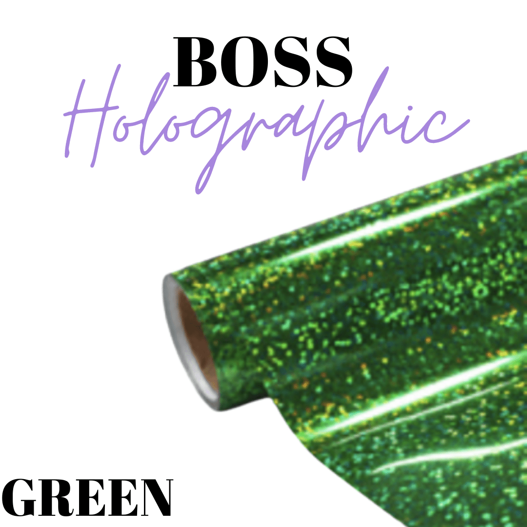 HTV- Boss Holographic - GREEN - Velora Luxury Fashion