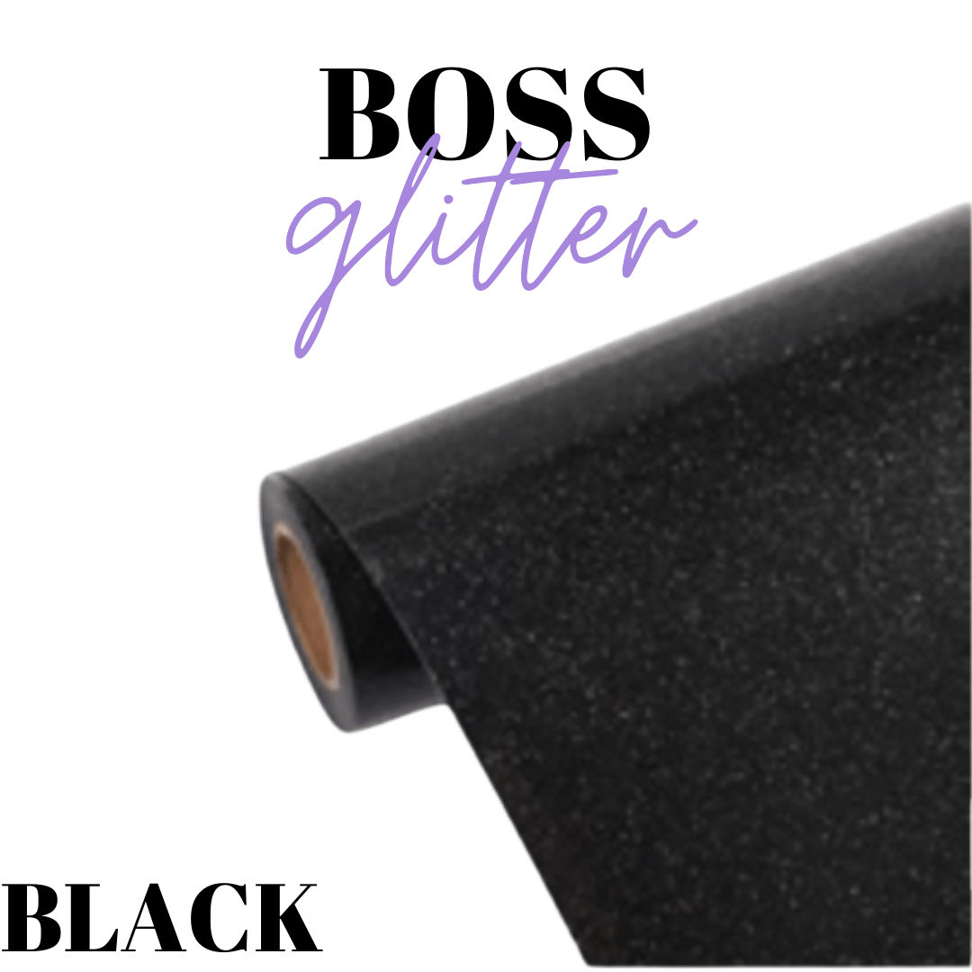 HTV - BossGlitter - Black - Velora Luxury Fashion