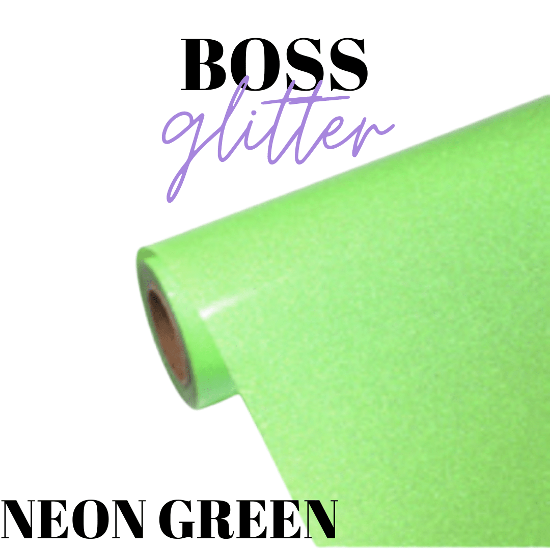 HTV - BossGlitter - NEON GREEN - Velora Luxury Fashion