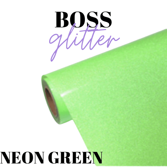 HTV - BossGlitter - NEON GREEN - Velora Luxury Fashion