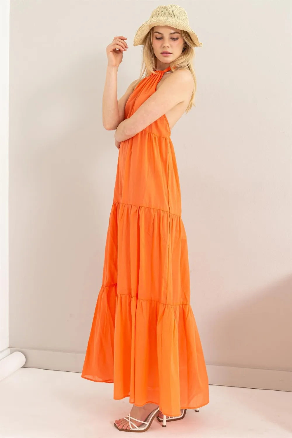 HYFVE Halter Neck Cover Up Maxi Dress - Velora Luxury Fashion