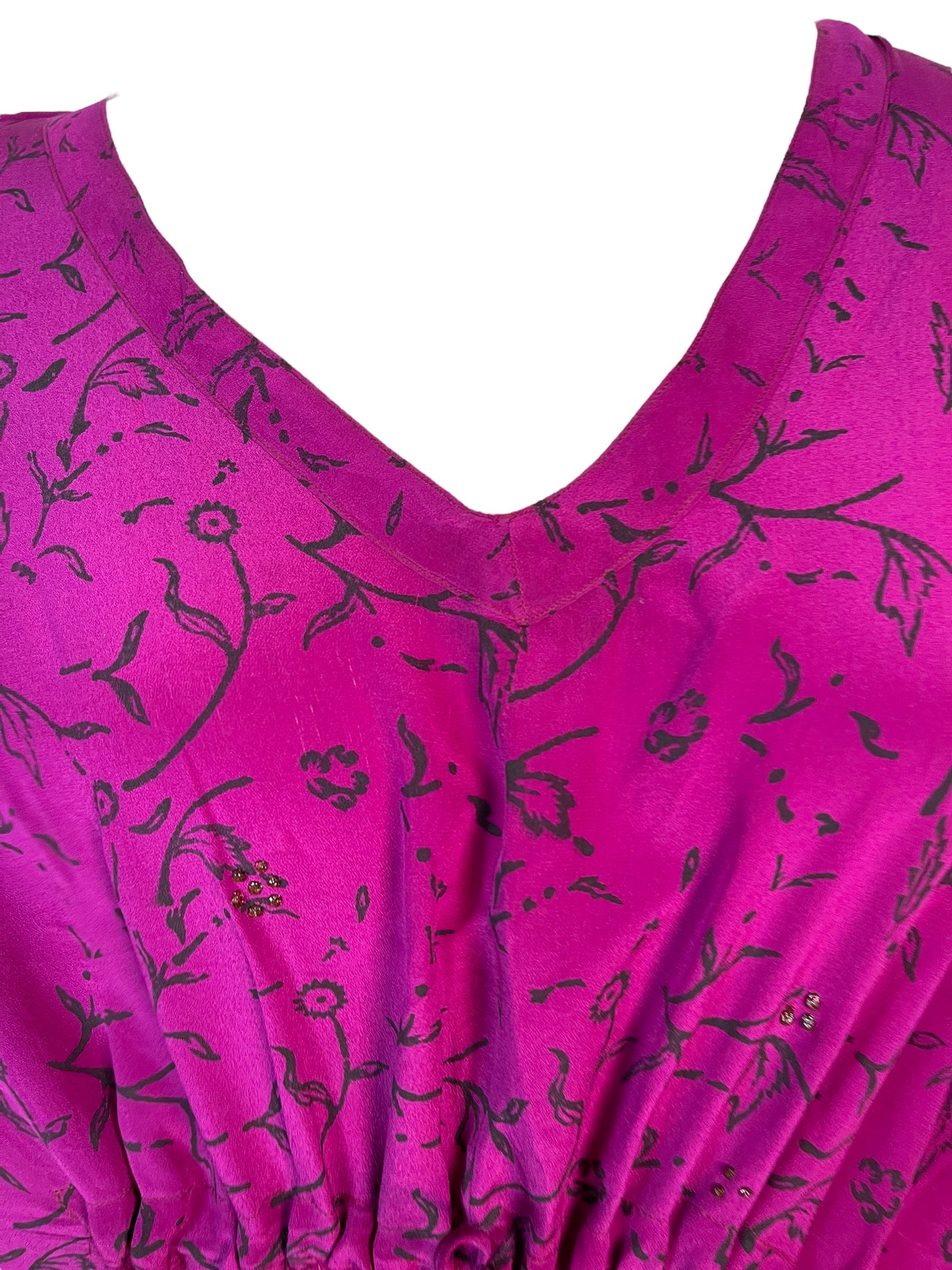 PRC6402 Avatar Pure Silk Maxi Kaftan - Velora