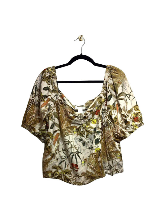 H&M Regular fit Blouse in Beige - XL - Velora