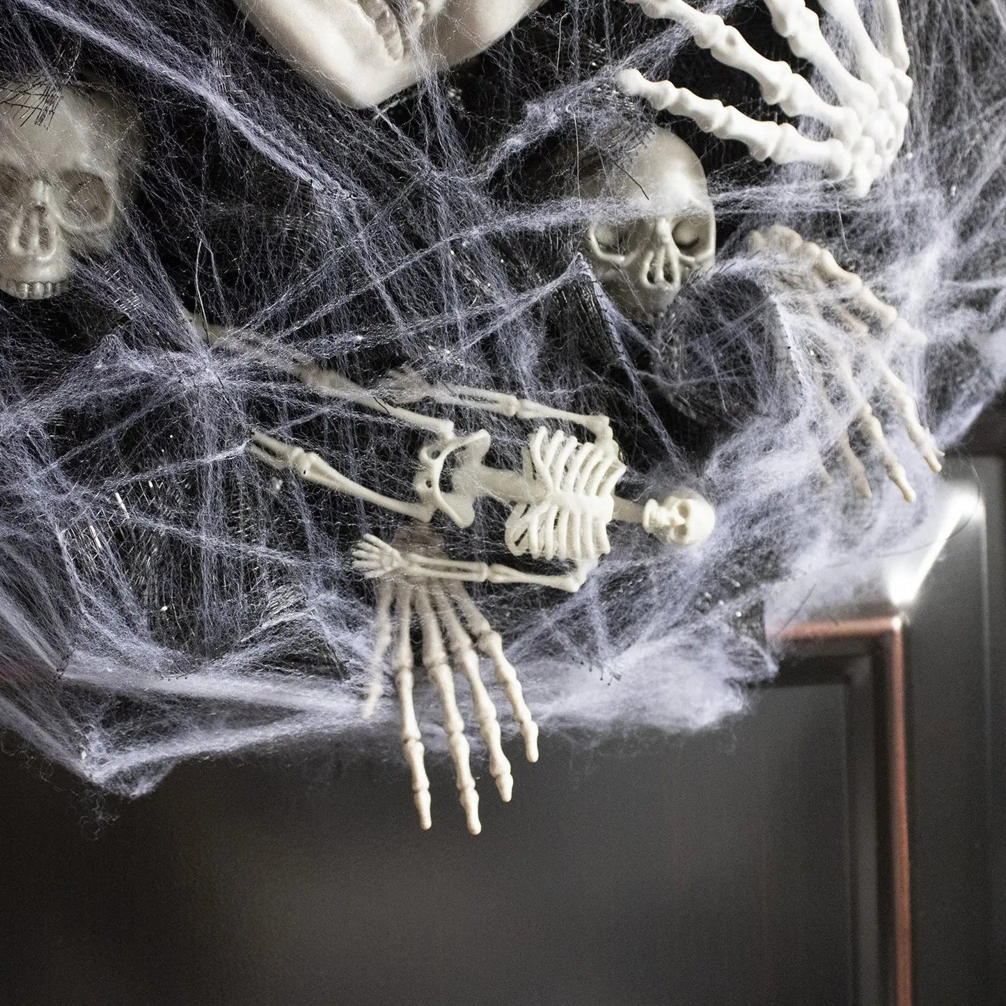 Halloween Black Mesh Skull Garland Party Layout Props EX-STOCK Canada