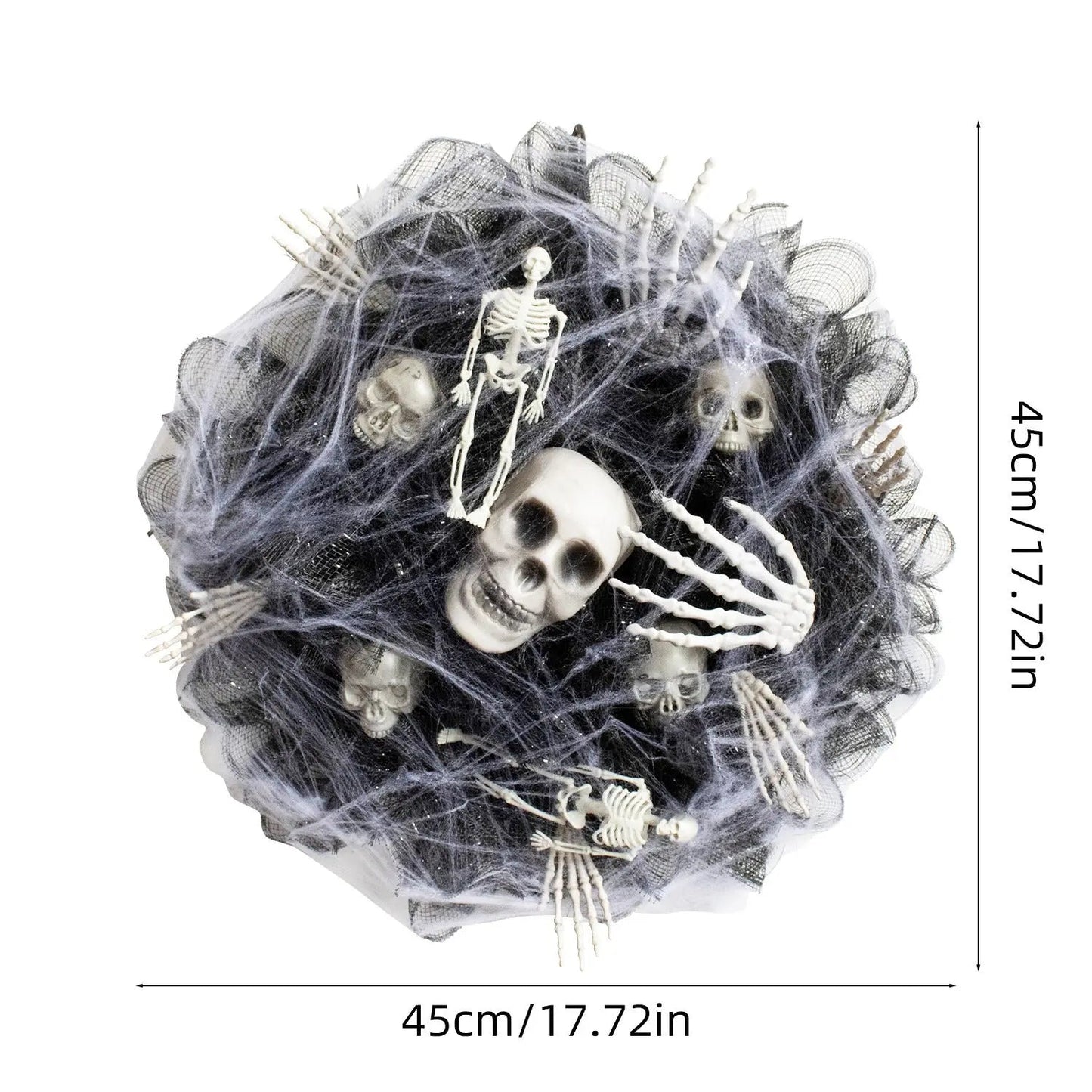 Halloween Black Mesh Skull Garland Party Layout Props EX-STOCK Canada