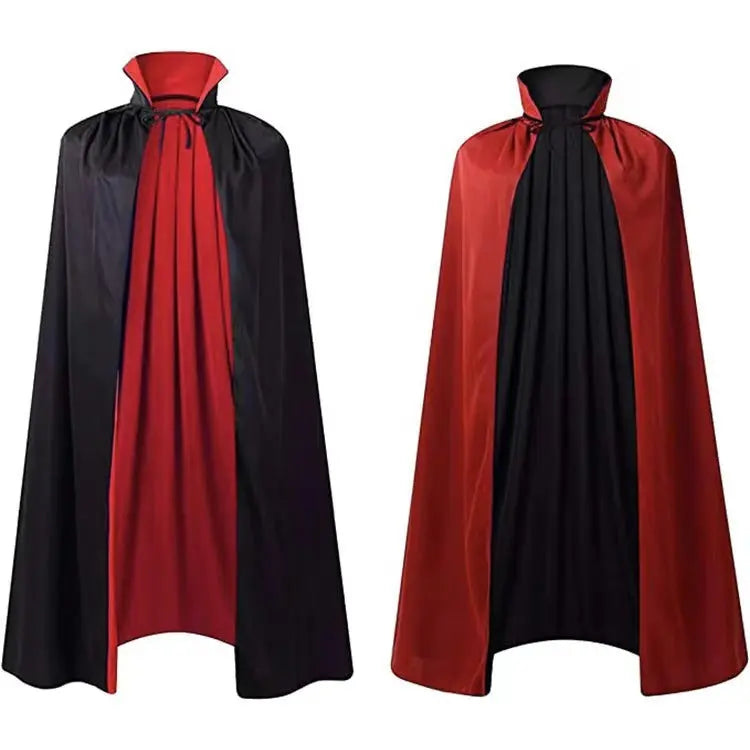 Halloween Cloak Costumes Wizard Cloak For Children Hooded Capes Mantle Black Party Decoration - Velora