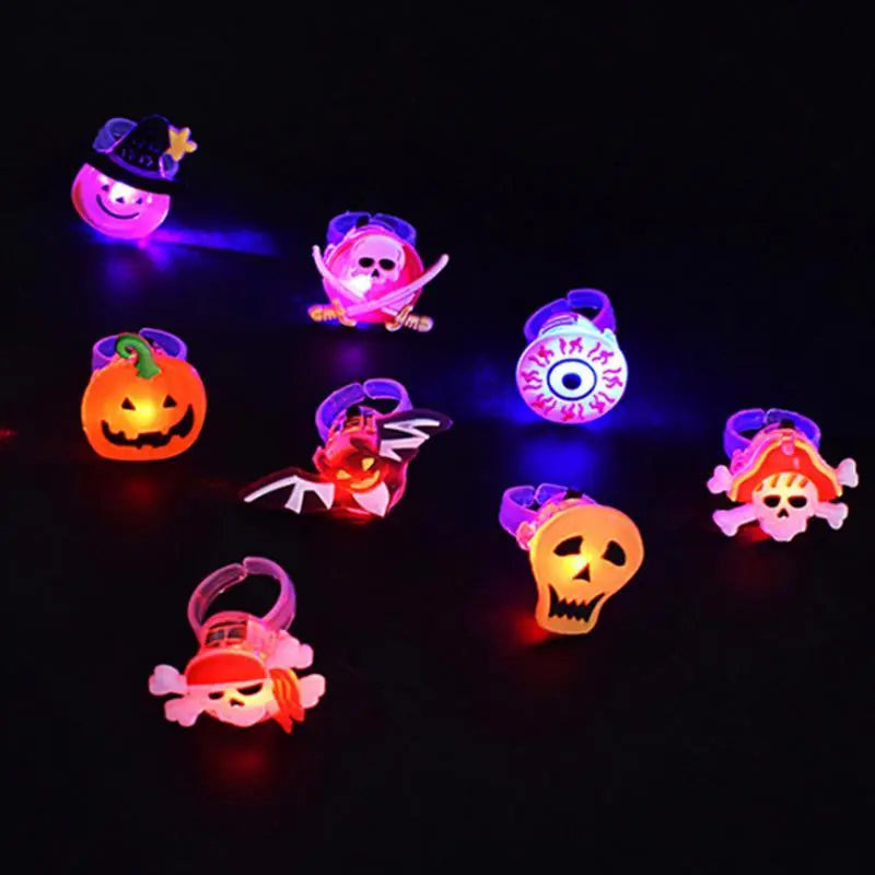 Halloween Decorations Halloween Glowing Brooch Ring - Velora