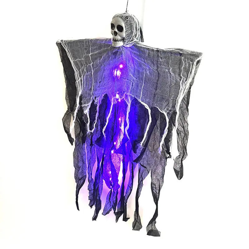 Halloween Decorations Horror Hanging Ghost Skull Skeleton Prop Perfect For Home Outdoor Yard Party Supplies Festival Decorations - Velora