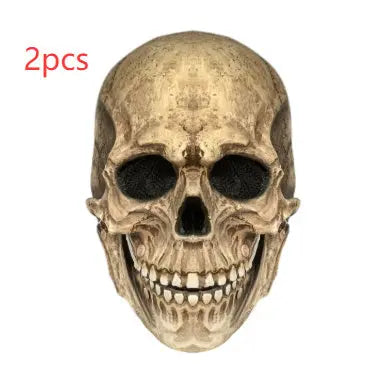 Halloween Movable Mouth Skull Mask Helmet Mouth Movable Skull Full Head Skull Mask - Velora