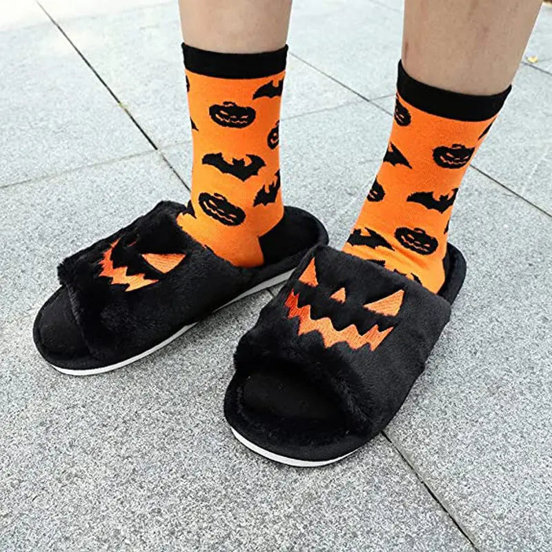 Halloween Shoes Winter Cute Warm Home Slippers Women EX-STOCK Canada