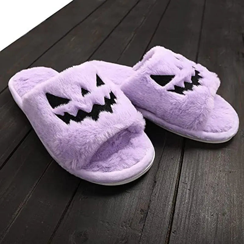 Halloween Shoes Winter Cute Warm Home Slippers Women EX-STOCK Canada