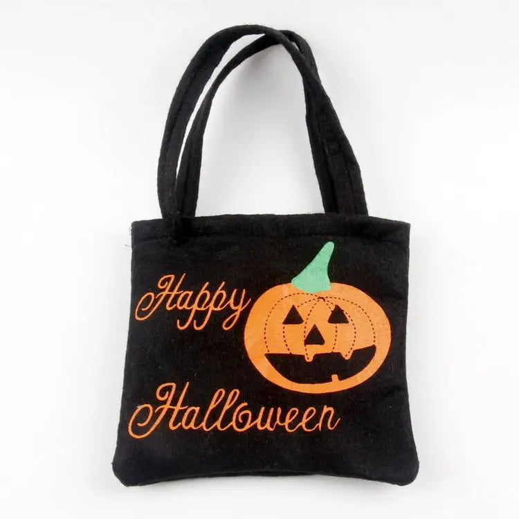Halloween Spider Pumpkin Print Shoulder Bag Children's Candy Gift Bags Small Handbags Women - Velora