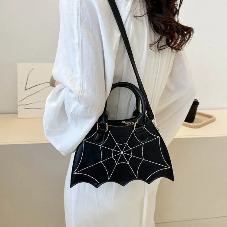 Halloween Spider Web Saddle Bags Fashion Personality Crossbody Shoulder Bag With Handle Women's Handbags EX-STOCK Canada