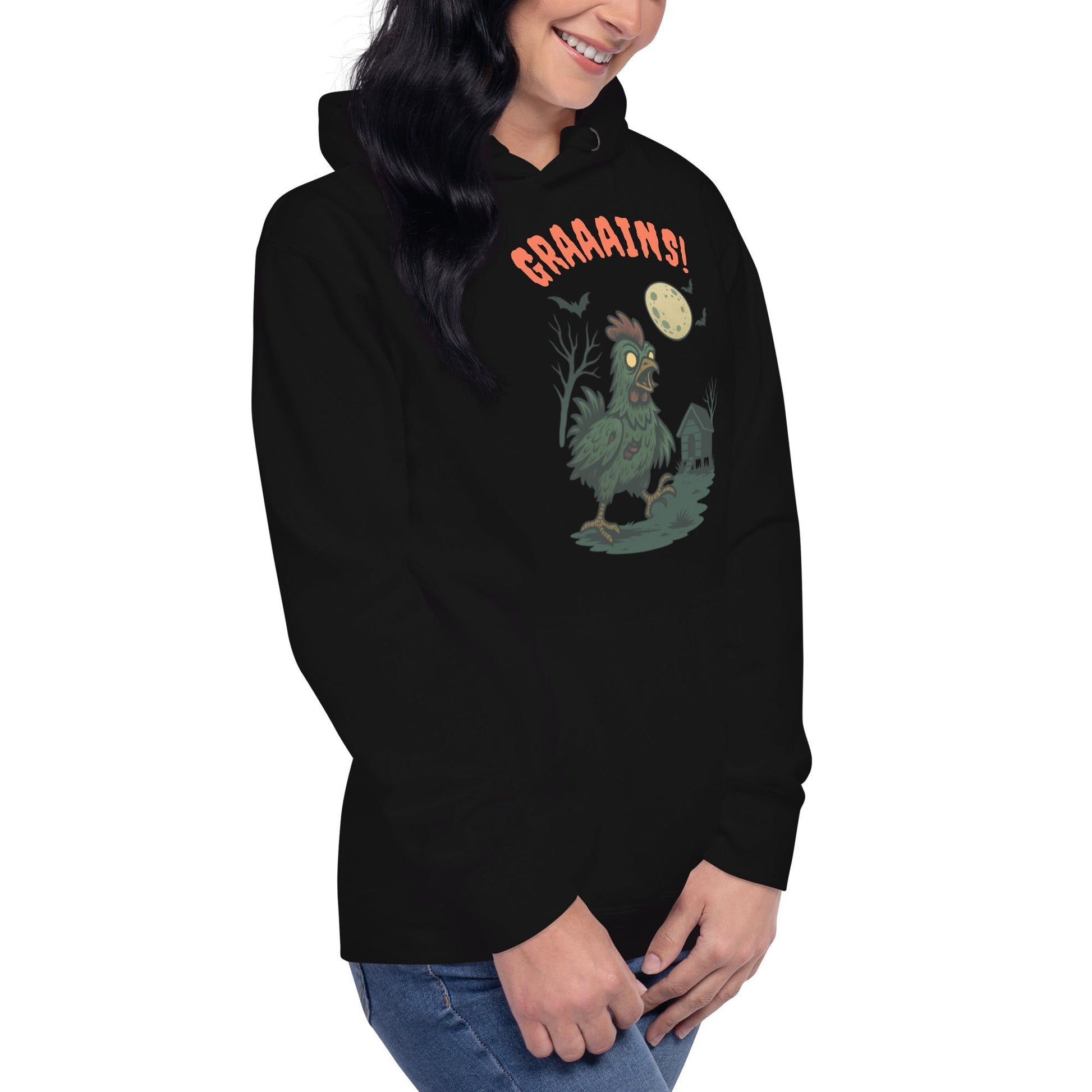Halloween Zombie Chicken Bunny Hug Unisex (hoodie) - Velora Luxury Fashion