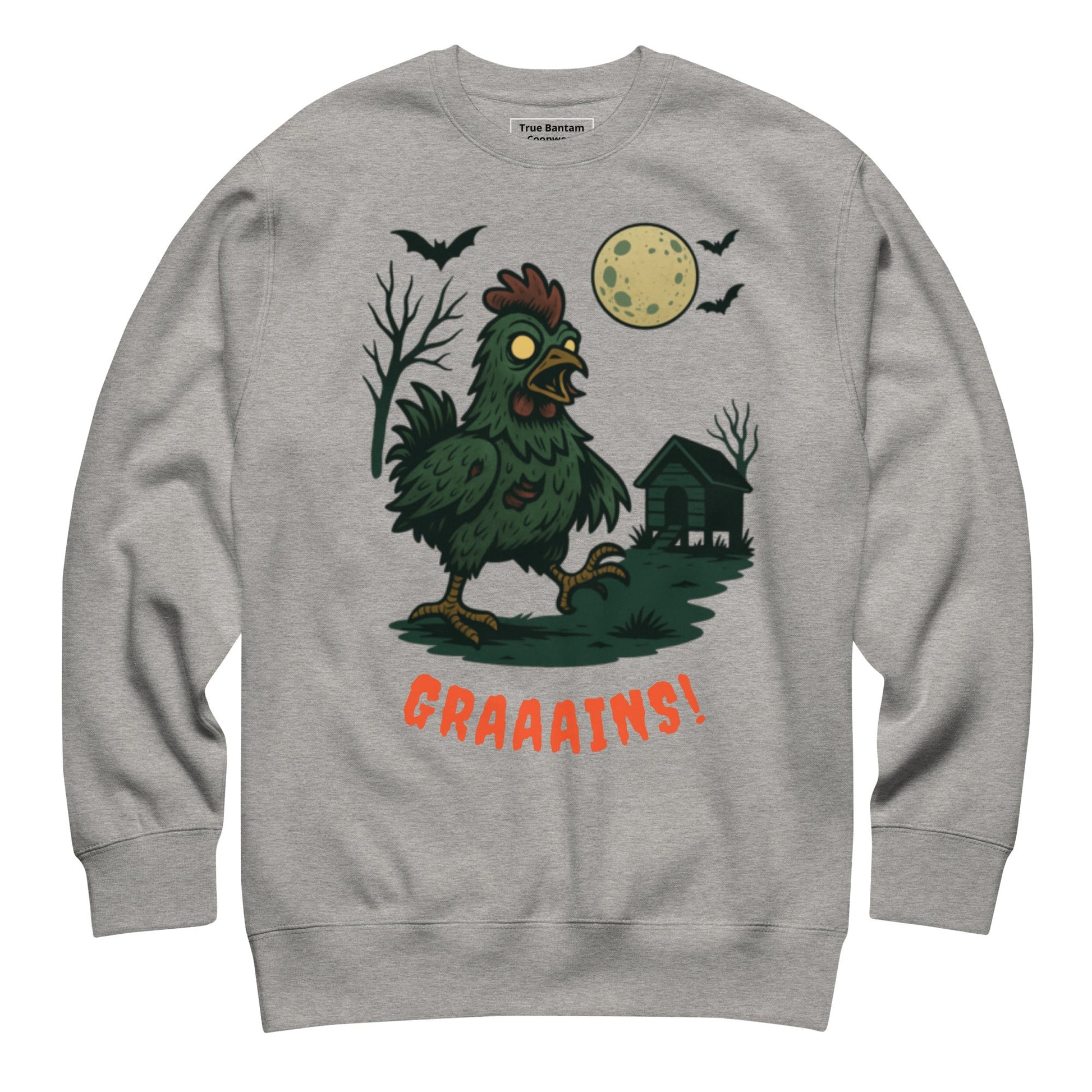 Halloween Zombie Chicken Scene Unisex Premium Sweatshirt - Velora Luxury Fashion