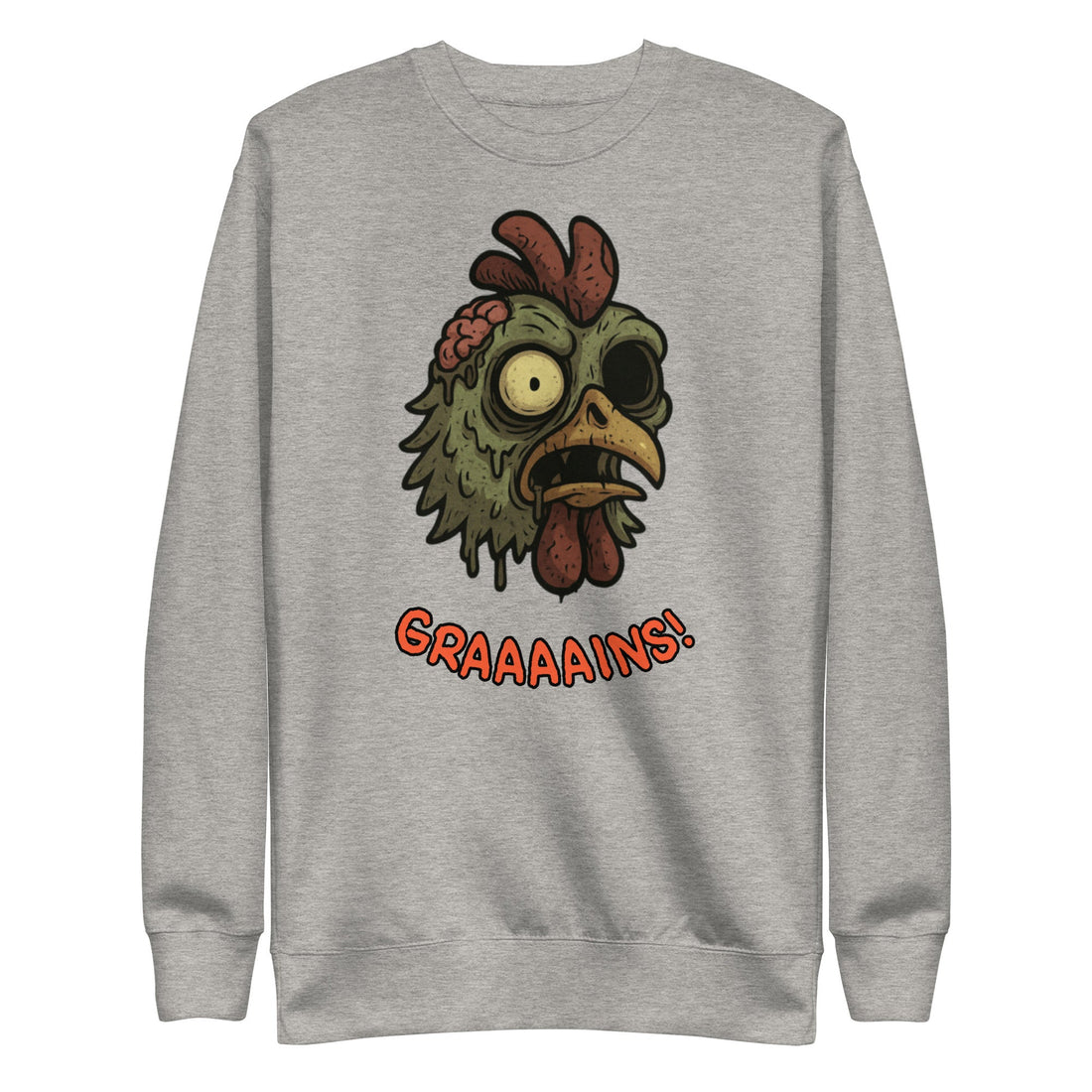 Halloween Zombie Chicken Unisex Premium Sweatshirt - Velora Luxury Fashion