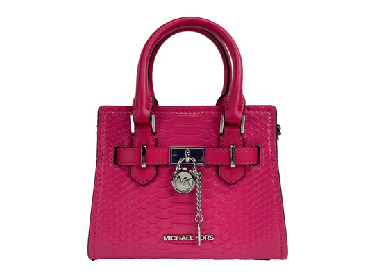 Hamilton XS Pink Snake Leather Crossbody - Velora Luxury Fashion