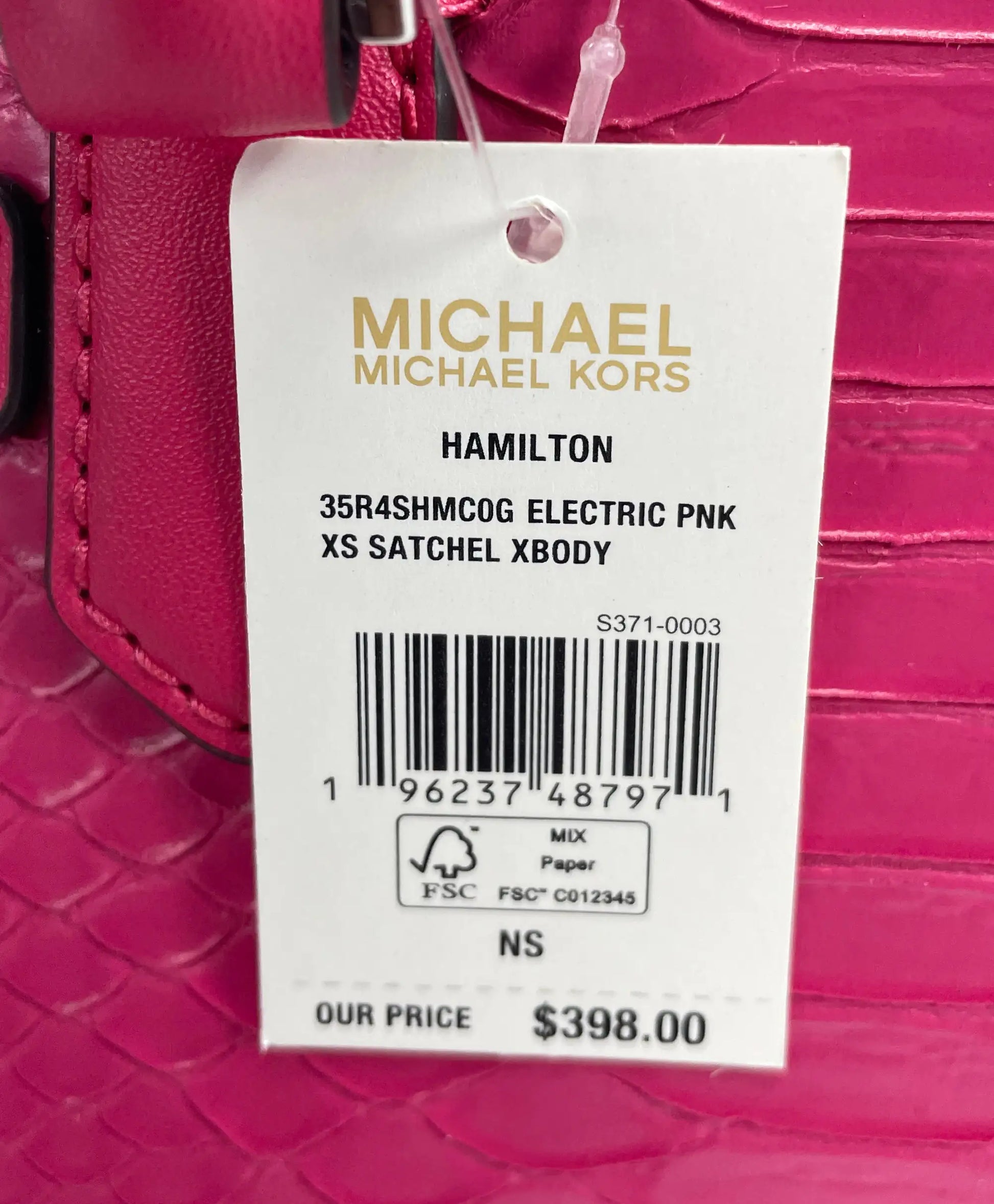 Hamilton XS Pink Snake Leather Crossbody - Velora Luxury Fashion