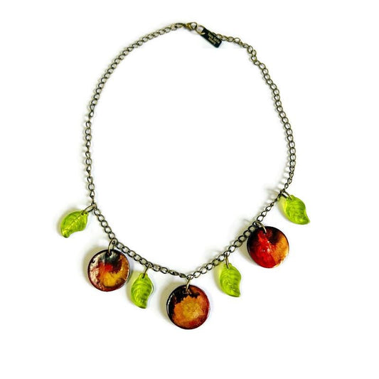 Handmade Autumn Leaf Charm Necklace Handmade - Velora Luxury Fashion