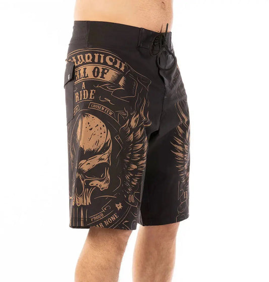 Headrush Men's Biker Wings Board Shorts Boutique of Leathers/Open Road