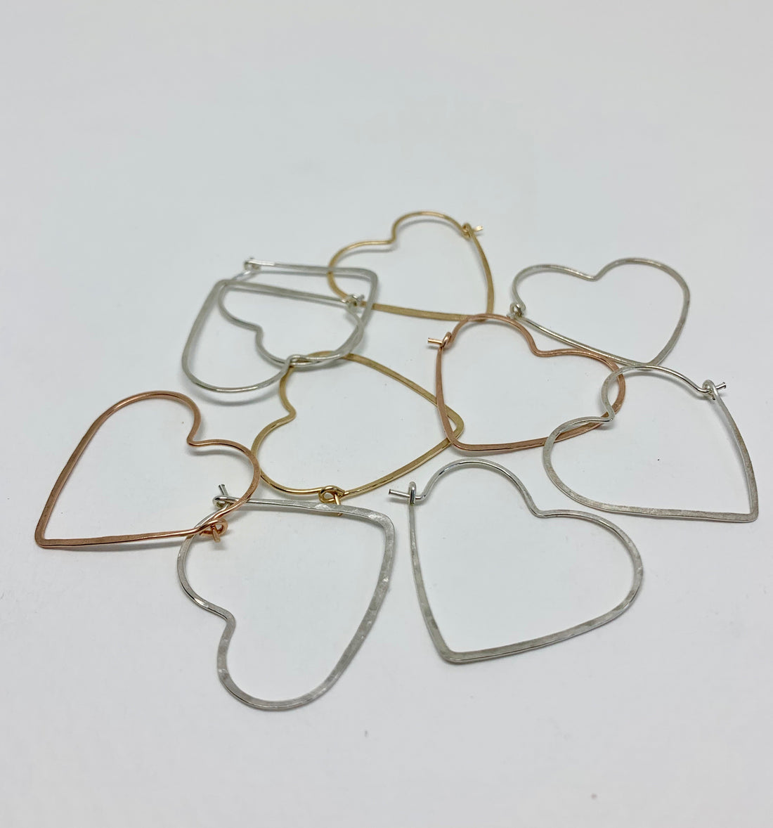 Heart Hoops - Size Small - Velora Luxury Fashion