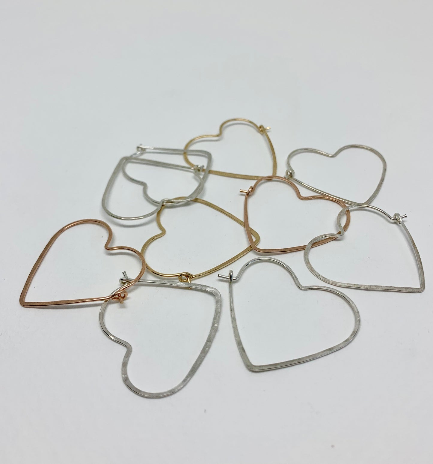 Heart Hoops - Size Small - Velora Luxury Fashion