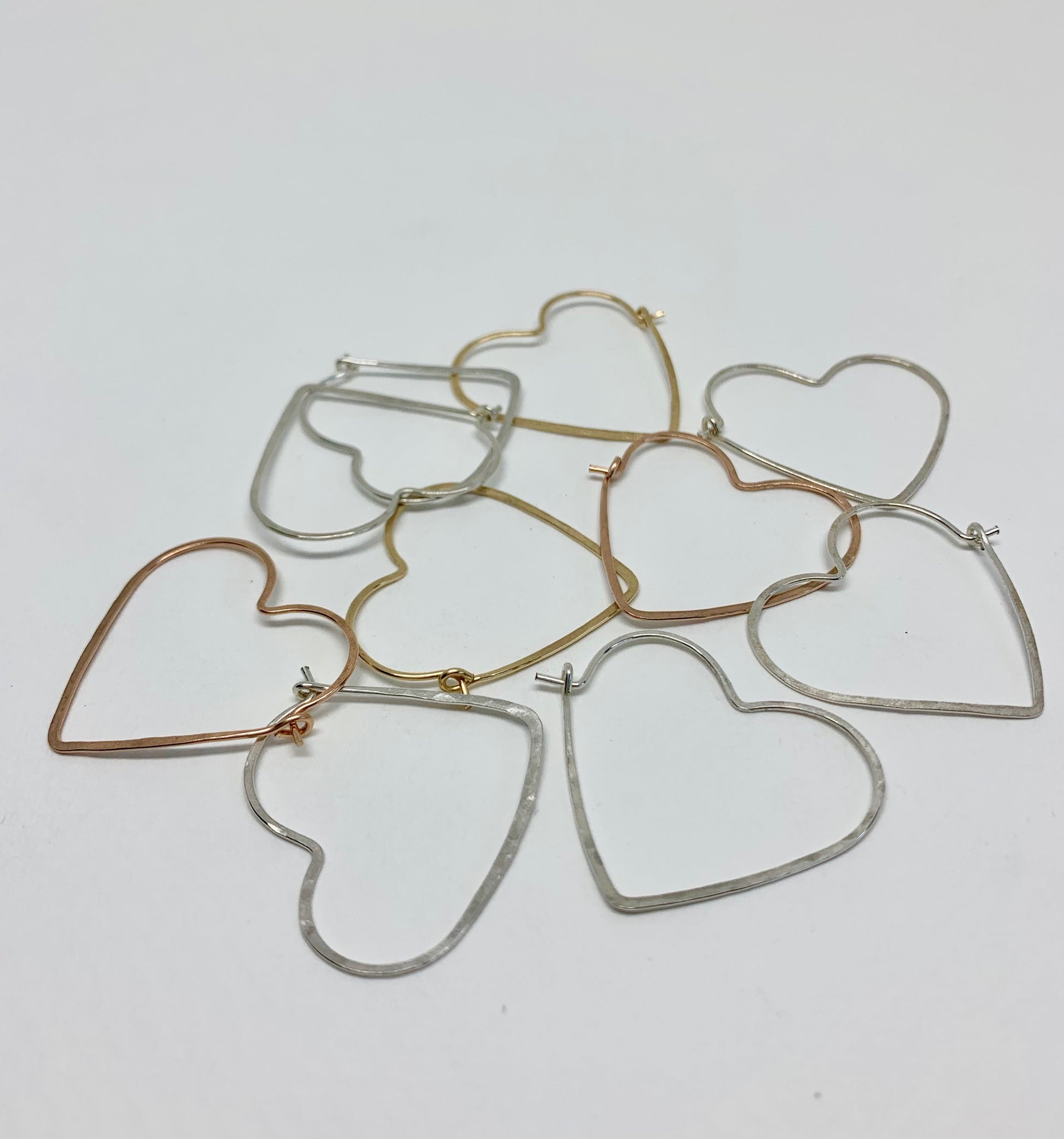 Heart Hoops - Size Small - Velora Luxury Fashion