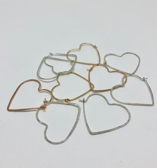 Heart Hoops - Size Small - Velora Luxury Fashion