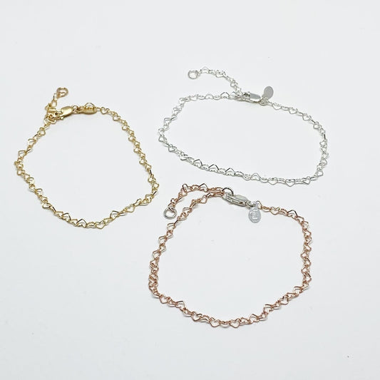 Heart Link Chain Bracelet - Velora Luxury Fashion