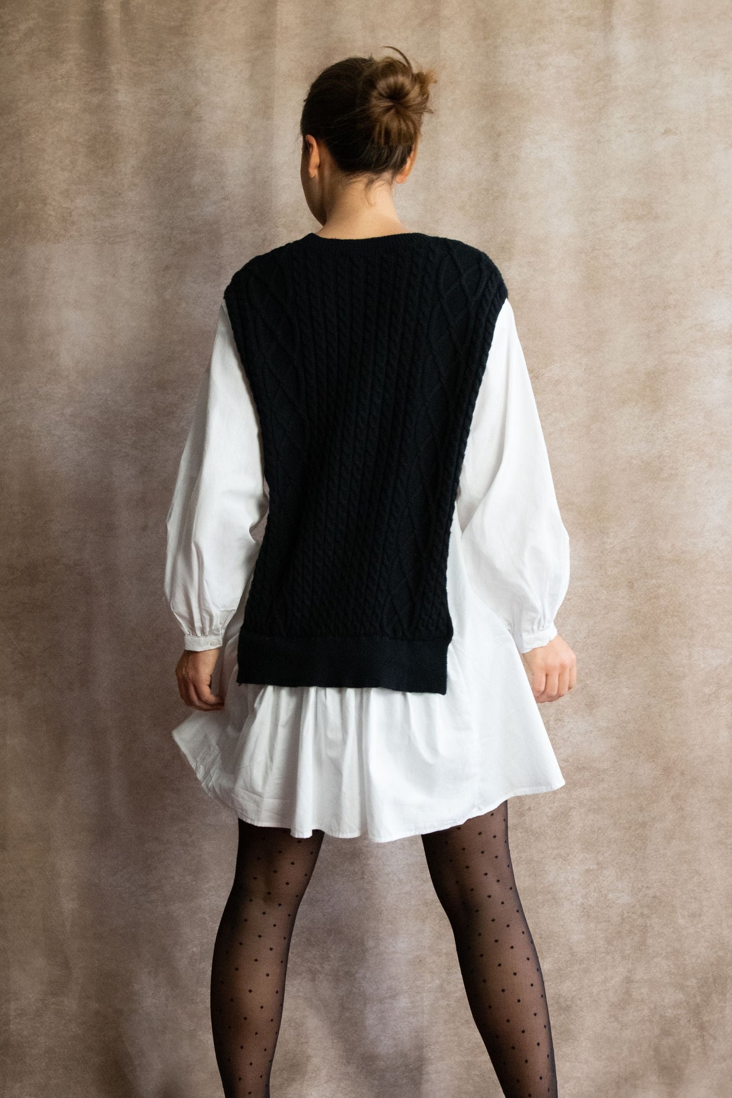 Helga Oversized Cable Knit Tunic Dress