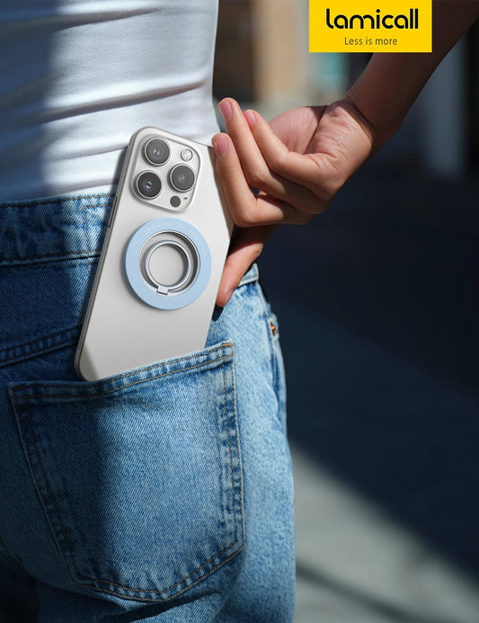 360° Adjustable Phone Ring with Magnetic Suction for iPhone and Android, Provides Best Viewing Angle - Velora
