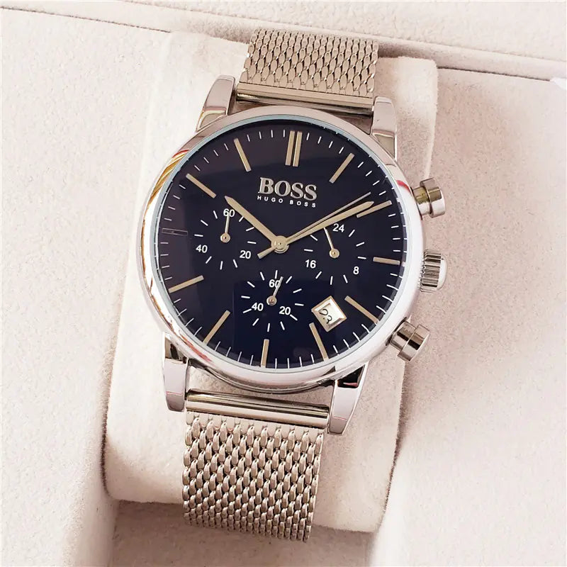 Swiss Executive Men's Quartz Timepiece with Date