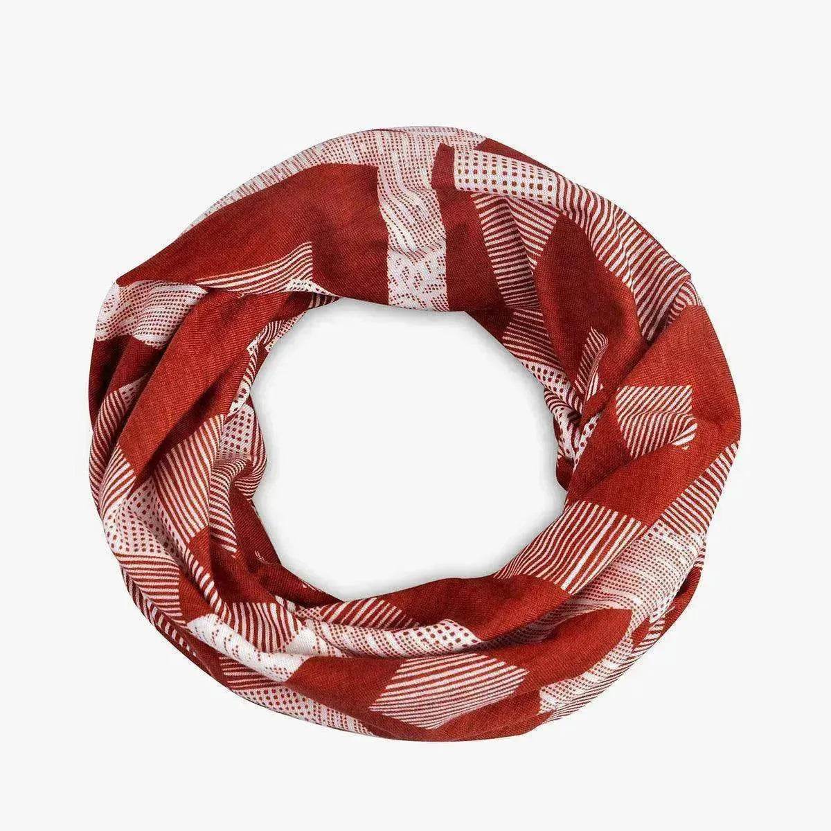 Hooded Cap And Bib Dual-use Men And Women Geometric Baotou Piled Hats - Velora