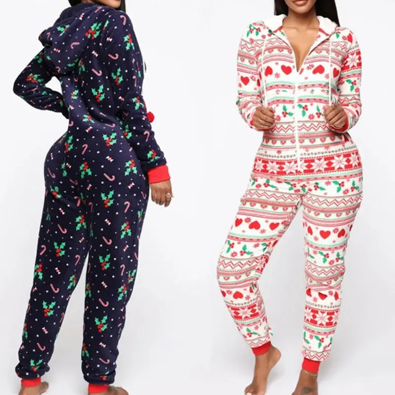 Hooded Nightwear for women Christmas Pajamas set EX-STOCK Canada